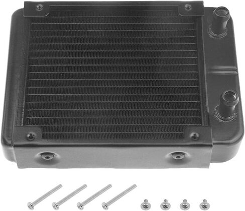 18 Pipe Aluminum Heat Exchanger Radiator for PC CPU CO2 Laser Water Cool System Computer 120mm(A) in Kuwait