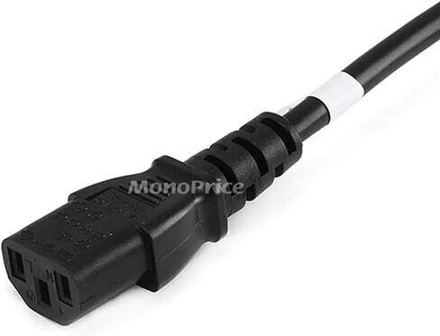 سلك طاقة تيار متردد مونوبرايس - 10 أقدام - أسود، CEE 7/7 "SCHUKO (أوروبا) إلى IEC 60320 C13، 18AWG، 5A/1250W، 250V، 3-Prong، لأجهزة الكمبيوتر الشخصية، PDU، UPS in Saudi Arabia