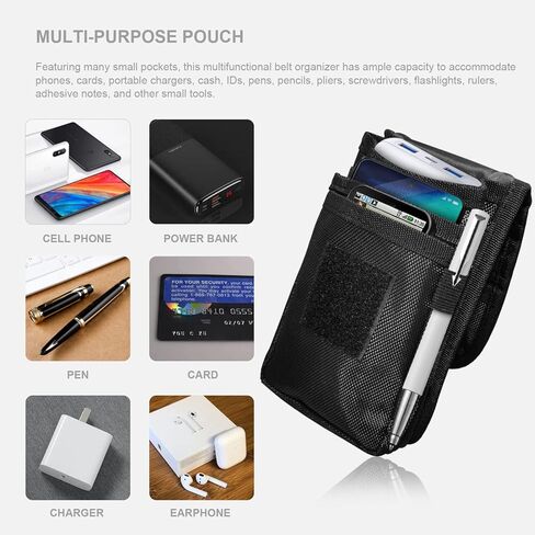 Cell Phone Pouch Bag Phone Belt Holster Pouch Holsters Multi-Purpose Tactical Molle Phone Carrying Case Tool Holder, Waist Pocket for Hiking & Rescue in Kuwait