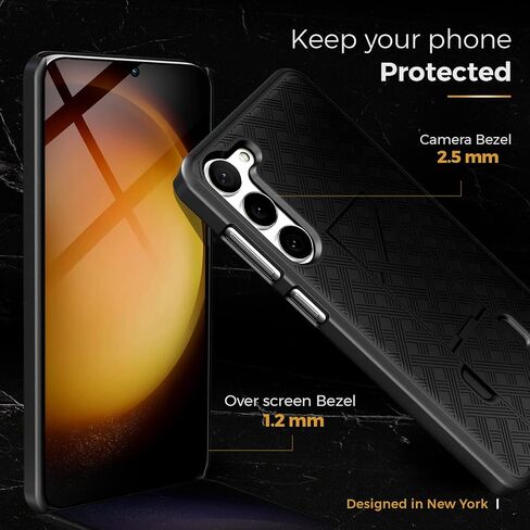 MOTIVE for Samsung Galaxy s23 Case with Belt Clip, Rigid, Kickstand | 6.1" in Kuwait