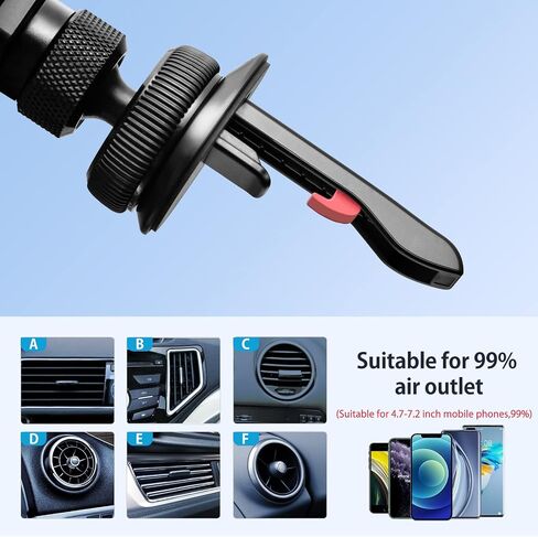 OATSBASF Car Phone Holder Mount 2023 Upgrade Gravity Car Phone Mount, Hands Free Phone Holder, Gravity Air Vent Car Mount, Suitable for Mobile Phones Under 7 inches (X01) in Kuwait