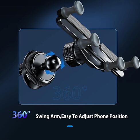 OATSBASF Car Phone Holder Mount 2023 Upgrade Gravity Car Phone Mount, Hands Free Phone Holder, Gravity Air Vent Car Mount, Suitable for Mobile Phones Under 7 inches (X01) in Kuwait