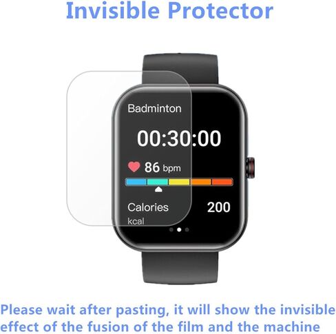 Aemus متوافق مع واقي شاشة الساعة الذكية SOMTLERK 1.91 بوصة (6 عبوات) A221 SmartWatch مرن بتغطية كاملة وشفاف من مادة TPU in Kuwait