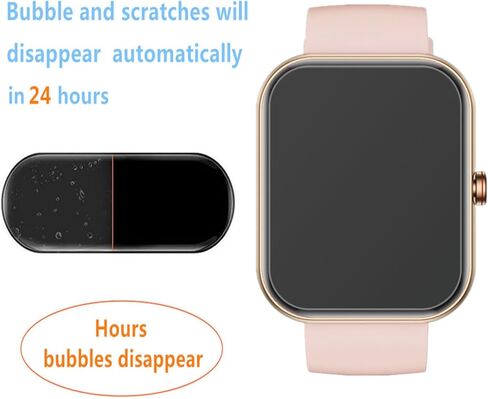 Aemus متوافق مع واقي شاشة الساعة الذكية SOMTLERK 1.91 بوصة (6 عبوات) A221 SmartWatch مرن بتغطية كاملة وشفاف من مادة TPU in Kuwait