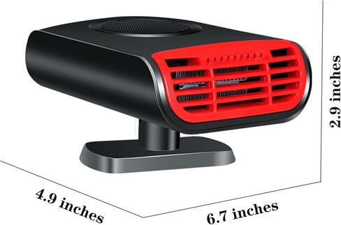 سخان سيارة كهربائي محمول 12 فولت من توساو، متعدد الوظائف بخاصية اطلاق الروائح العلاجية ومروحة تبريد ومروحة تسخين وولاعة السجائر ومقبس اذابة الجليد ونوافذ السيارة in Kuwait