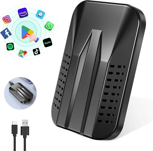 محول Carplay اللاسلكي M CARKUMI، توصيل وتشغيل واي فاي 5 جيجا هرتز، CarPlay اللاسلكي ومحول Android التلقائي مع YouTube Netflix Google Play، تحويل سلكي إلى Carplay لاسلكي، فقط لسيارات CarPlay السلكية OEM in Kuwait