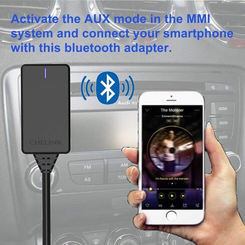 محول استقبال الصوت CHELINK بلوتوث 5.0 لأجهزة الصوت والصوت AMI MMI MDI Bluetooth واجهة الموسيقى كابل لأودي MMI 2G 3G + نظام VW Audi A5 8T A6 4F A8 4E Q7 7L in Kuwait