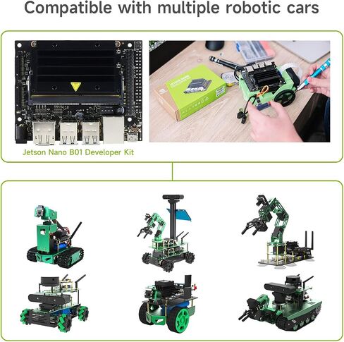 Jetson Nano B01 4GB Development Kit Official Board for AI and Robotics Yahboom Provide ROS Programming Courses in Kuwait
