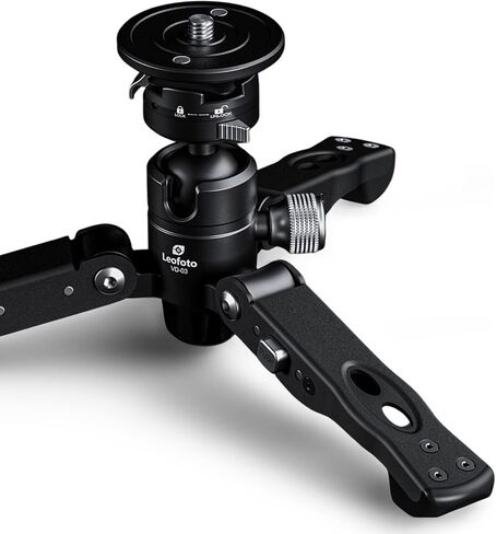 Leofoto MV-324C+VD-03 Carbon Fiber Flip Lock Pro Video Camera Monopod with Tripod Stand Max Load 22lb, 1500mm in Saudi Arabia