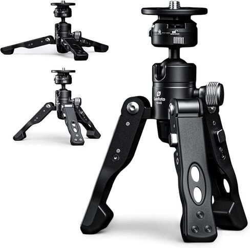 Leofoto MV-324C+VD-03 Carbon Fiber Flip Lock Pro Video Camera Monopod with Tripod Stand Max Load 22lb, 1500mm in Saudi Arabia
