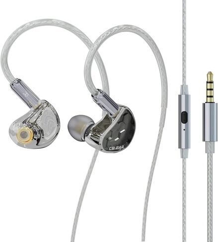 KZ ZSN Pro X in Ear Monitor, Wired Gaming Earbuds, HiFi KZ in Ear Headphones with Hybrid Dual Driver 1ba 1dd High Fidelity Musicians IEM Earphones with Detachable Tangle-Free Cable (with mic, Black) in Saudi Arabia