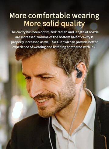 KZ ZSN Pro X in Ear Monitor, Wired Gaming Earbuds, HiFi KZ in Ear Headphones with Hybrid Dual Driver 1ba 1dd High Fidelity Musicians IEM Earphones with Detachable Tangle-Free Cable (with mic, Black) in Saudi Arabia