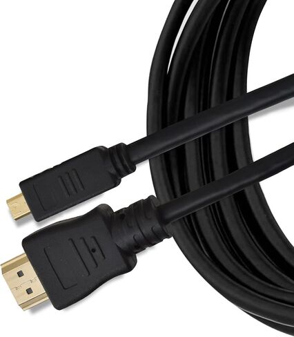 كابل BRENDAZ عالي السرعة 4K Micro HDMI إلى HDMI مع إيثرنت متوافق مع باناسونيك لوميكس DMC-G7، لوميكس DC-S5، DMC-G85 بدون مرآة، كاميرا لوميكس DMC-FZ300 (10 أقدام) in Kuwait