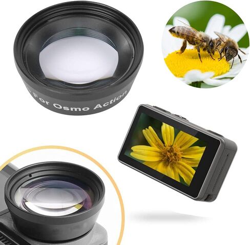 عدسة osmo Action Macro عدسة osmo Action Macro ملحقات عدسة الكاميرا الرياضية JUNESTAR زجاج بصري مرشح عدسة ماكرو محمول مناسب لكاميرا Osmo Action الرياضية in Kuwait