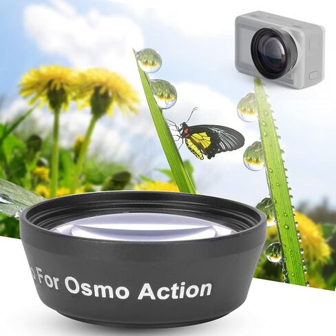 عدسة osmo Action Macro عدسة osmo Action Macro ملحقات عدسة الكاميرا الرياضية JUNESTAR زجاج بصري مرشح عدسة ماكرو محمول مناسب لكاميرا Osmo Action الرياضية in Kuwait