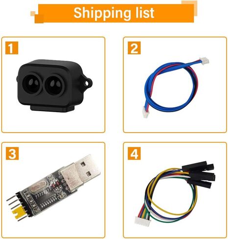 SmartFly info TF-Luna Lidar Sensor 0.1-8m Short-Range Distance Single-Point Ranging Finder Module UART / I2C Compatible with Pixhawk and Raspberry Pi for Drone/Robot Obstacle Avoidance in Saudi Arabia