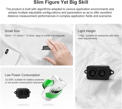SmartFly info TF-Luna Lidar Sensor 0.1-8m Short-Range Distance Single-Point Ranging Finder Module UART / I2C Compatible with Pixhawk and Raspberry Pi for Drone/Robot Obstacle Avoidance in Saudi Arabia