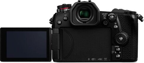 Panasonic Lumix DC-G9 Mirrorless Digital Camera (Body Only) (DC-G9KBODY) - Bundle - with 256GB Memory Card + LED Light + DMW-BLF19 Battery + Soft Bag + 12 Inch Flexible Tripod + Cleaning Set + More in Saudi Arabia