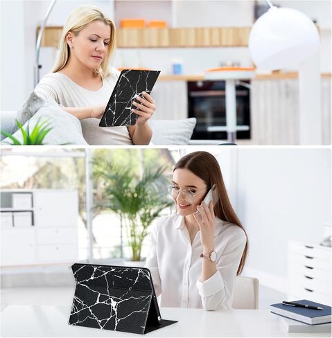 Case for iPad 9th Generation(2021)/ 2020 iPad 8th Generation/ 2019 iPad 7th Generation, [Corner Protection] Multi-Angle Viewing Stand 10.2 Inch iPad Case Covers with Auto Sleep Wake (Black) in Kuwait
