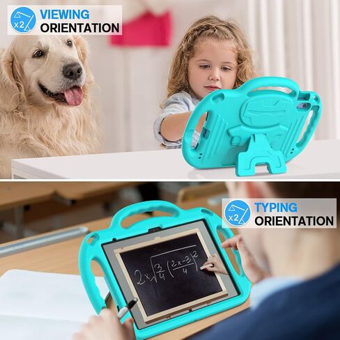 iPad 10th Generation Kids Case, iPad 10.9 Case, [Shoulder Strap][Light Weight Handle] Stand Child Protective Cases Shockproof Cover for iPad 10.9 inch 2022 (10th Gen) - Black in Kuwait