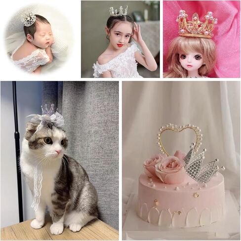Infant Baby Girl Boy Crown Photo Shoots Headband for Newborn Crystal Princess Party Headwear Photography Props in Saudi Arabia