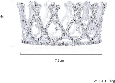 Infant Baby Girl Boy Crown Photo Shoots Headband for Newborn Crystal Princess Party Headwear Photography Props in Saudi Arabia