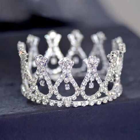 Infant Baby Girl Boy Crown Photo Shoots Headband for Newborn Crystal Princess Party Headwear Photography Props in Saudi Arabia