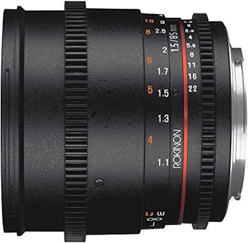 Rokinon Cine DS DS85M-N 85mm T1.5 AS IF UMC Full Frame Cine Fixed Lens for Nikon | Cinema lens provides smooth manual focus and consistent optical performance for professional video production. in Saudi Arabia