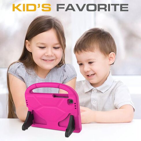 Kids Case for Samsung Galaxy Tab A7 Lite 8.7" Tablet, Built-in Screen Protector, Shockproof Handle Stand Protective Case for Samsung Galaxy Tab A7 8.7 inch 2021(SM-T220 / T225 / T227), Pink in Kuwait