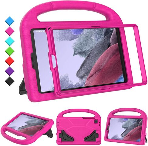 Kids Case for Samsung Galaxy Tab A7 Lite 8.7" Tablet, Built-in Screen Protector, Shockproof Handle Stand Protective Case for Samsung Galaxy Tab A7 8.7 inch 2021(SM-T220 / T225 / T227), Pink in Kuwait