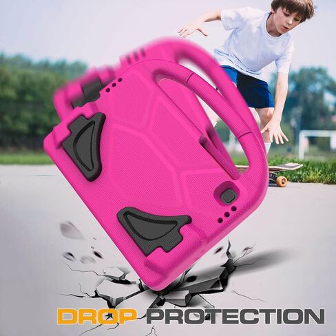 Kids Case for Samsung Galaxy Tab A7 Lite 8.7" Tablet, Built-in Screen Protector, Shockproof Handle Stand Protective Case for Samsung Galaxy Tab A7 8.7 inch 2021(SM-T220 / T225 / T227), Pink in Kuwait