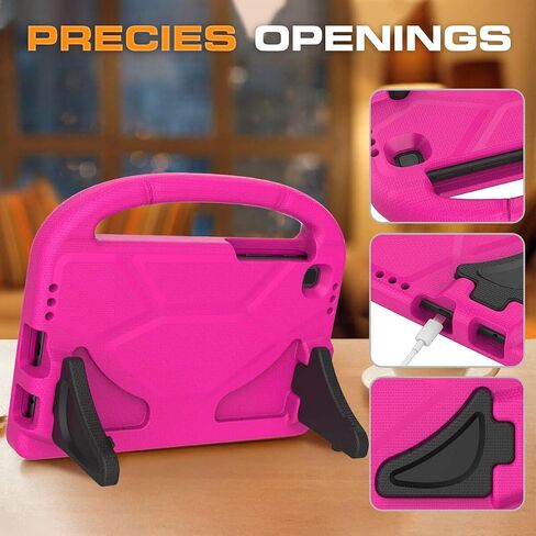 Kids Case for Samsung Galaxy Tab A7 Lite 8.7" Tablet, Built-in Screen Protector, Shockproof Handle Stand Protective Case for Samsung Galaxy Tab A7 8.7 inch 2021(SM-T220 / T225 / T227), Pink in Kuwait