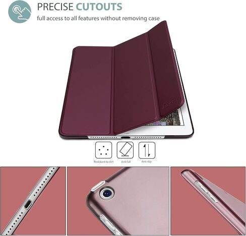 حافظة ProCase الذكية لجهاز iPad Air الإصدار الأول، حافظة واقية خفيفة الوزن للغاية مع غطاء خلفي شفاف لجهاز iPad Air 2013 موديل (A1474 A1475 A1476) - كحلي in Kuwait