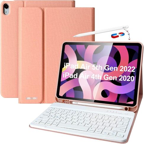 KBCASE for iPad Air 11 inch (M4/M3/M2) Case with Keyboard, Black in Saudi Arabia