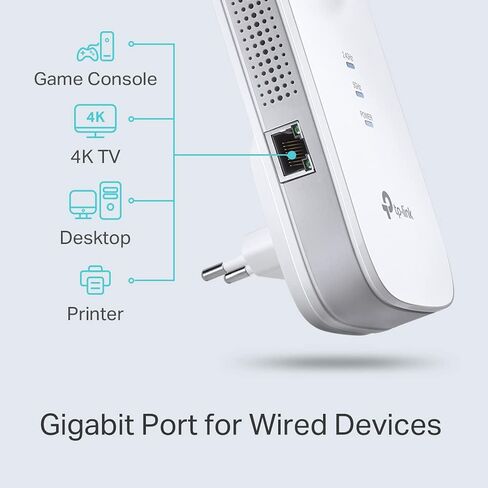 موسع نطاق WiFi Tp-link AC1750 المعتمد والمجدد مع وضع السرعة العالية ومؤشر الإشارة الذكي RE450 (مجدد معتمد متجدد) in Kuwait
