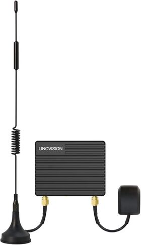 جهاز التوجيه LINOVISION Mini Industrial 4G LTE مع استهلاك منخفض للطاقة، GPS، RS232/RS485، DI/DO، وضع USB Dongle للكمبيوتر، جهاز التوجيه الخلوي لآلة البيع، المركبات، الروبوتات مع البطارية الشمسية in Kuwait