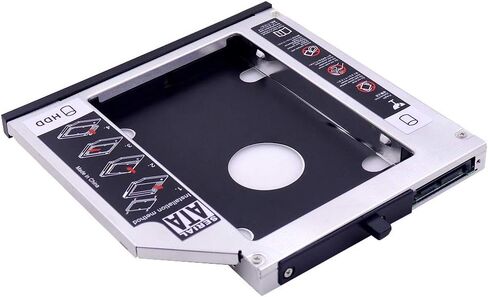 12.7mm Universal SATA 2nd HDD/SSD Caddy for Lenovo ThinkPad T420, T430, T510, T520, T530, W510, W520, W530 - Replace Your CD/DVD Optical Bay in Saudi Arabia