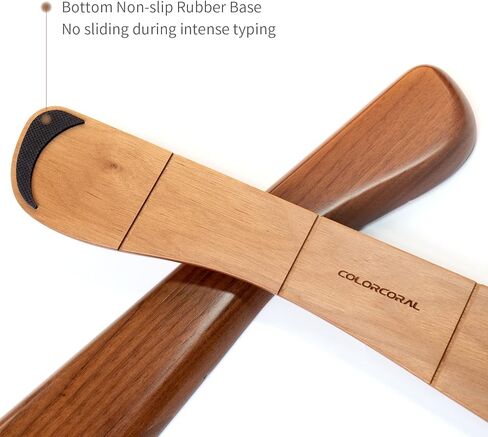 مسند معصم ColorCoral للوحة مفاتيح الكمبيوتر والفأرة، مسند معصم خشبي مريح لراحة اليد يناسب أيضًا لوحة المفاتيح الرقمية (8 بوصات) in Kuwait