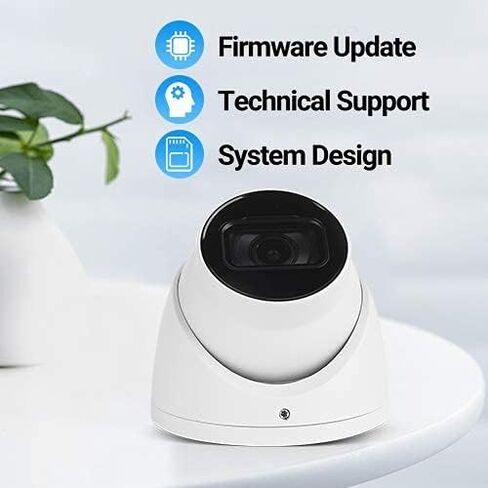 Loryta Outdoor Security 4MP Ultra Low Light Starlight+ WDR IR Turret AI IP Camera، IP67 مقاومة للطقس، تدعم POE وePOE، ميكروفون مدمج، اكتشاف المركبات والبشر، عدسة ثابتة 3.6 مم in Kuwait