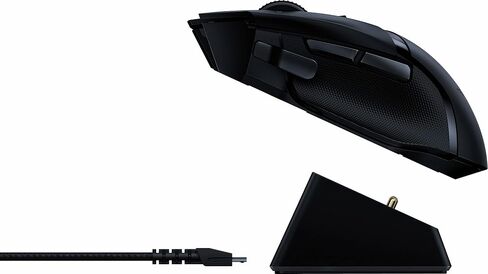 ماوس الألعاب اللاسلكي Razer Basilisk Ultimate HyperSpeed ​​مع قاعدة شحن ومستشعر بصري 20K DPI - Chroma RGB - 11 زرًا قابلاً للبرمجة - بطارية 100 ساعة - أسود كلاسيكي (متجدد) in Saudi Arabia