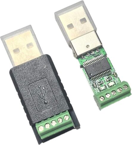 محول محول USB إلى RS485 مع شريحة FTDI 3.3 فولت 5 فولت للعداد الذكي، يدعم نظام التشغيل Windows Mac، أسود in Kuwait