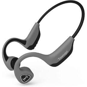 Tayogo Bone Conduction Headphones, Wireless Bluetooth Bone Conducting Earbuds, Open Ear Headset with Mic, for Running, Cycling, Yoga-Blue