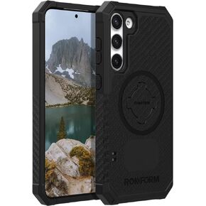 ROKFORM Rugged Protective Case Compatible with Galaxy S25 Ultra, Magnetic Cover with Twist Lock, Drop-Tested Armor (Black) in Saudi Arabia