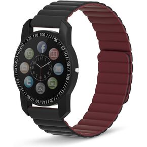 Watch Band, Magnetic Smartwatch Bands, Silicone Strap Quick Release 20mm 22mm Smart Watch Straps for Galaxy Watch 42mm Active 2 40mm 44mm Gear S2 S3 Classic Frontier Galaxy Watch 46mm Forerunner 935
