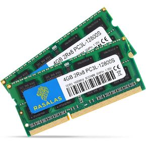 Rasalas DDR3L 16GB Kit (2x8GB) PC3L-12800S DDR3L 1600MHz 8GB 2Rx8 PC3-12800 1.35V 204-Pin CL11 وحدة ذاكرة الكمبيوتر المحمول غير المصقولة غير ECC لجهاز Mac iMac pro Intel وAMD System in Saudi Arabia