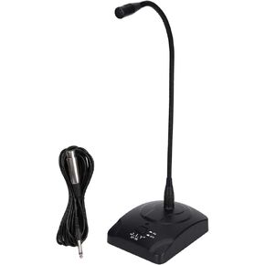 ميكروفون ASHATA الديناميكي ذو رقبة الإوز، ميكروفون سلكي بحامل مرن صغير للاستوديو بمقبس 6.35 ملم ميكروفون سلكي للكمبيوتر الشخصي والكمبيوتر المكتبي والكمبيوتر المحمول in Kuwait