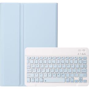 حافظة لوحة مفاتيح نحيفة بألوان الحلوى متوافقة مع جهاز Samsung Galaxy Tab S9/S9 FE مقاس 11 بوصة 2023 موديل SM-X710/X716B/X718U/X518U مع حامل قلم S، وغطاء حامل متعدد الزوايا ولوحة مفاتيح لاسلكية قابلة للفصل in Kuwait