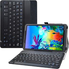 Bige for LG G Pad 5 10.1 Keyboard Case,Slim Stand PU Leather Cover with Romovable Keyboard for 10.1" LG G Pad 5 10.1 T600 Tablet(2019),Black in Kuwait