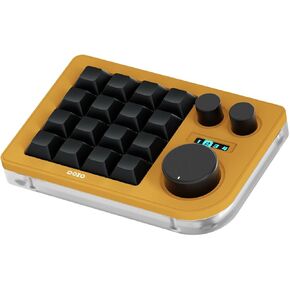 KEEBMONKEY Megalodon Triple Knob Macro Pad Programmable Designer Mini Keyboard 16 Keys (Black) in Kuwait