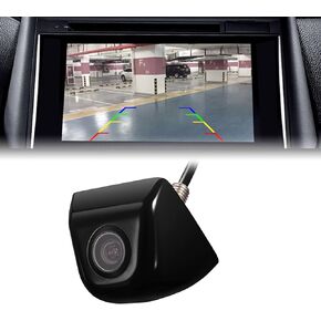 1 Pack Car HD Backup Camera, IP69 Waterproof Night Vision Metal Rear View Reverse Cam, 170° Adjustable Rear Side Front View Wide View Back up Car Camera, for Cars Trucks SUVs RVs Vans (Black)